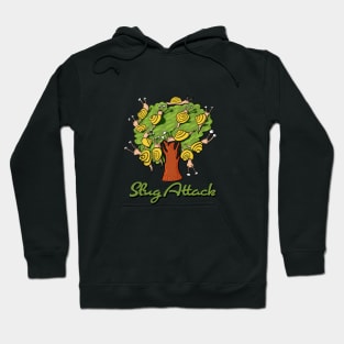 Slug Attack on Tree Hoodie